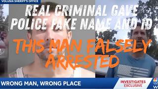 Real criminal gave police fake name and id leading to false arrest of that man! Warrant wrong info !