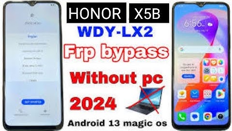 Honor X5b FRP Bypass Without PC: Easy Method 2024 #HonorX5b