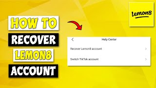 How To Recover Lemon8 Account | Lemon8 App Tutorial screenshot 2