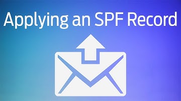 Applying an SPF Record to your Domain Name