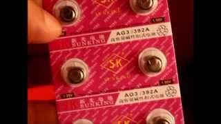 buyincoins 10 x AG3 LR41 392A 192 LR736 392 1.55V Button Cell Alkaline Battery