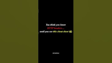 Still confused by HTTP headers? This cheat sheet will fix that — forever. ⚡ #shorts #youtubeshorts