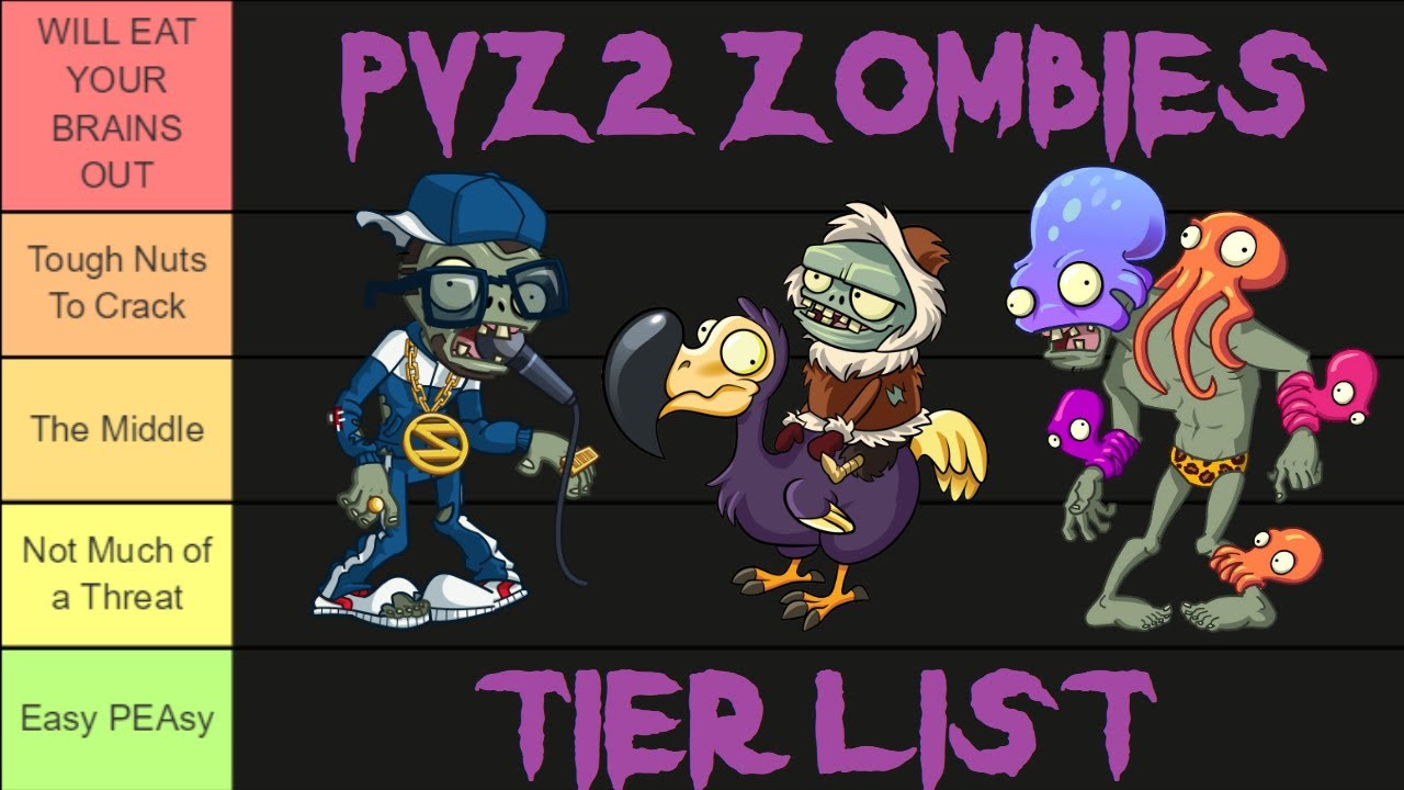 A true Plants vs Zombies 2 tier list made by an experienced player : r/ PlantsVSZombies