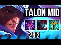 TALON vs AKSHAN (MID) | Good KDA: 15/1/5 | KR Challenger | 26.2