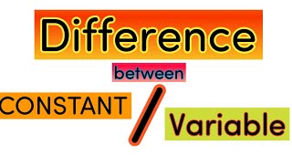 Difference between constant and variable in c language | constant and variable  #coderlala