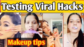 Testing Crazy Viral Beauty Hacks from Instagram Reels 😱| Do they Work? Makeup Tips |