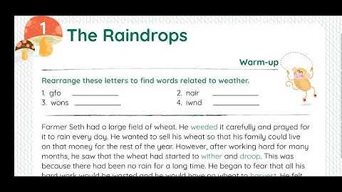 The Raindrops-Lesson Explanation English Channel-Class IV Part-1