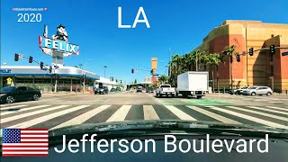 May 15, 2020 [4K] Driving on Jefferson Blvd in Los Angeles. Dash Cam Tours