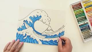 How to Draw The Great Wave [EASY TUTORIAL]