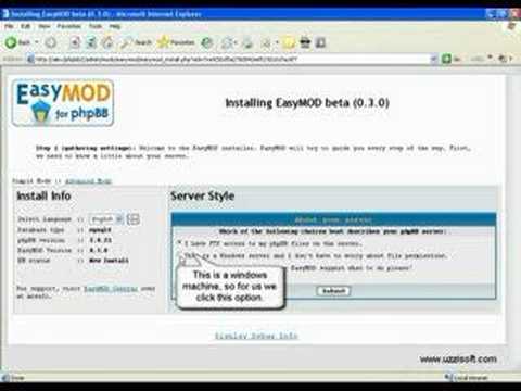 Install EasyMOD v0.3.0 on phpBB2