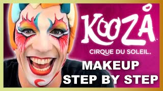TRICKSTER Clown Makeup Step by Step How to Tutorial | KOOZA | Cirque du Soleil