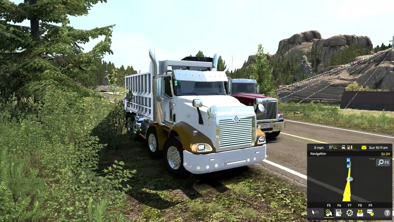 custom twinsteer 9400i dump truck ats !!!!