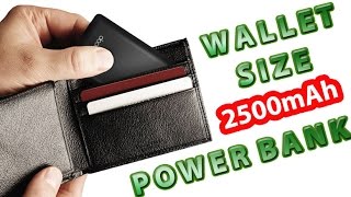 Wallet Size 2500Mah Power Bank Review With Charging Test