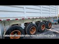 Custom white raised-sideboard semi-trailer