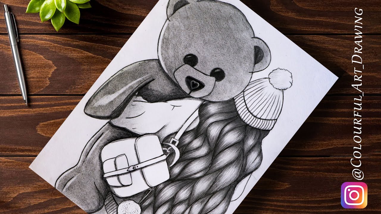 Teddy Bear Drawing - How To Draw A Teddy Bear Step By Step