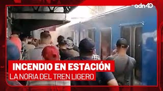 🚨¡Última Hora! Reportan incendio en estación La Noria-Xochimilco del Tren Ligero