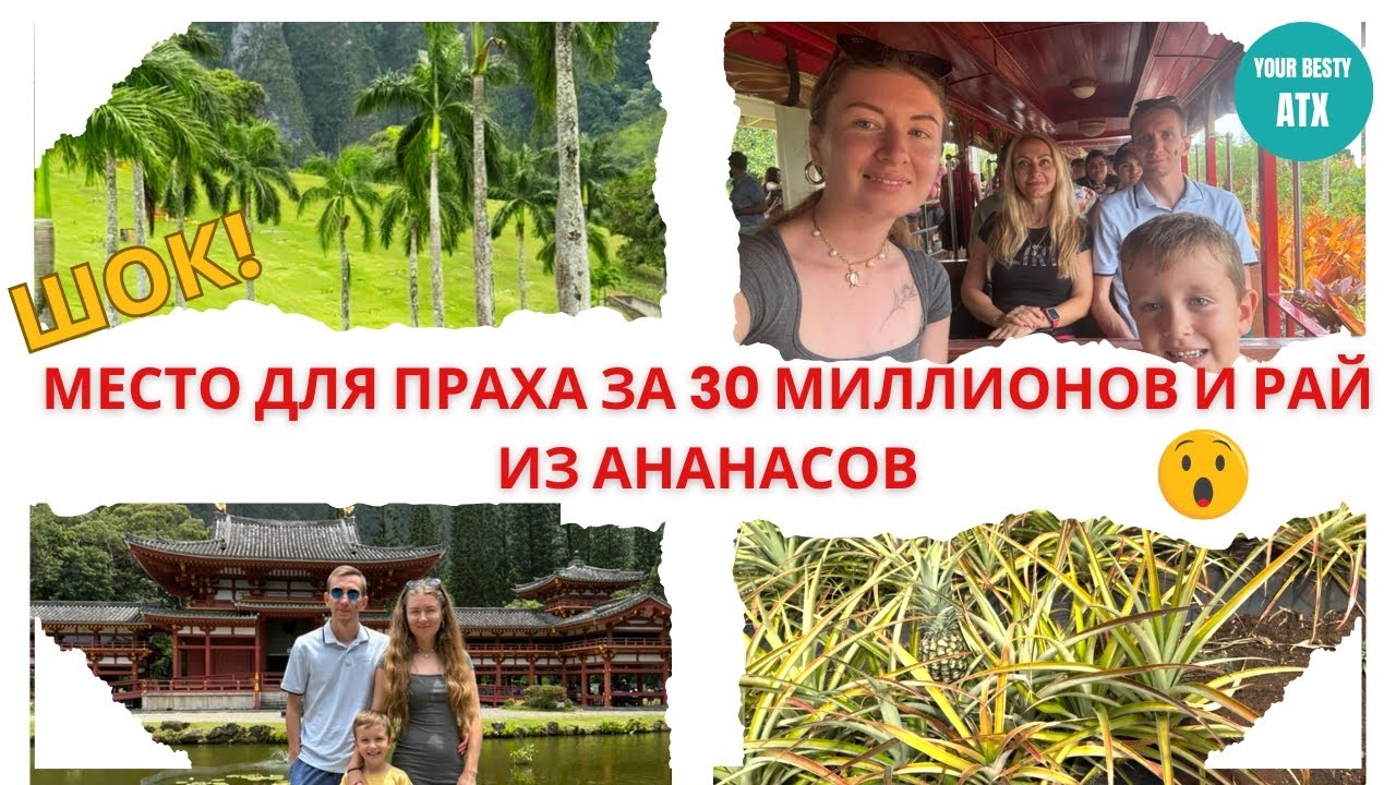 №3 День на Оаху | Храм Byodo-In | Кладбище миллионеров и Плантация ананасов!