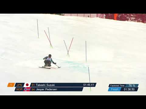 Jesper Pedersen - 1st Men's Slalom Sitting - World Cup Kuhtai