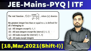 JEE Mains 2021 PYQ [18,Mar,2021(Shift-I)] || find the value of the given equation || ITF PYQ