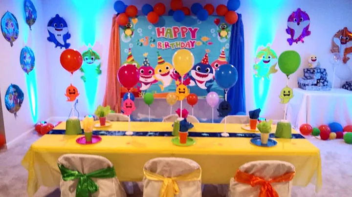 DIY: BABY SHARK PARTY,  DIY DOLLAR TREE BABY SHARK BIRTHDAY PARTY,  DIY SHARK PARTY IDEAS