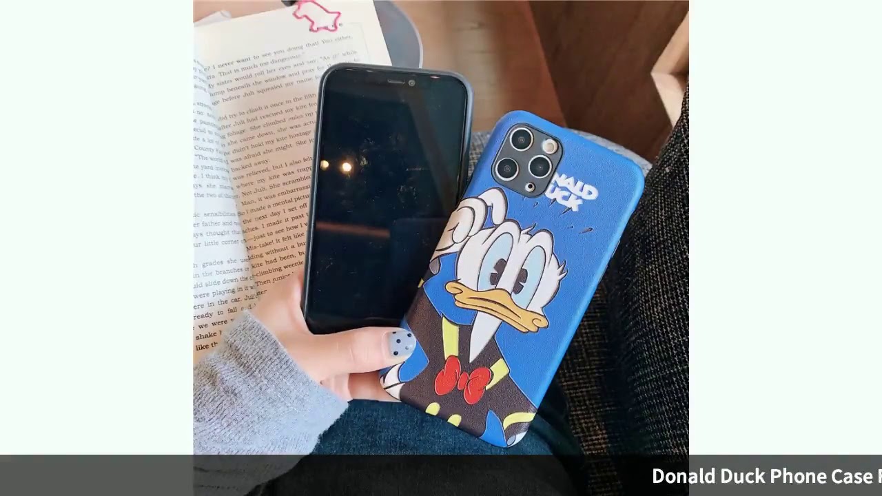 Donald Duck Phone Case For iPhone 11 Pro Max 7 6 6s 8 Plus Silk Pattern Cartoon Cases For iPhone ...
