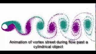 Von karman vortex street-flow past a cylinder