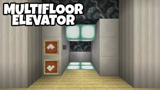 MultiFloor Elevator in Minecraft Bedrock!! (Expandable)