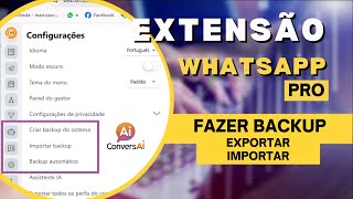 [ConversAI PRO] Backup: Como exportar e importar dados