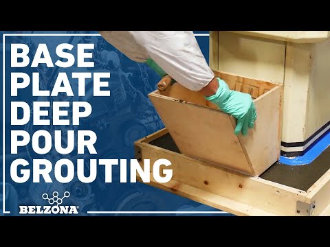 How to Create a Deep Pour Grout under Base Plates with Belzona 7211