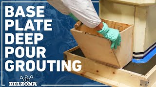 How to Create a Deep Pour Grout under Base Plates with Belzona 7211