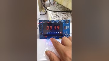 timer clock project Display  #arduino #pcb #iot # #electronic #robotics #robot #students #college