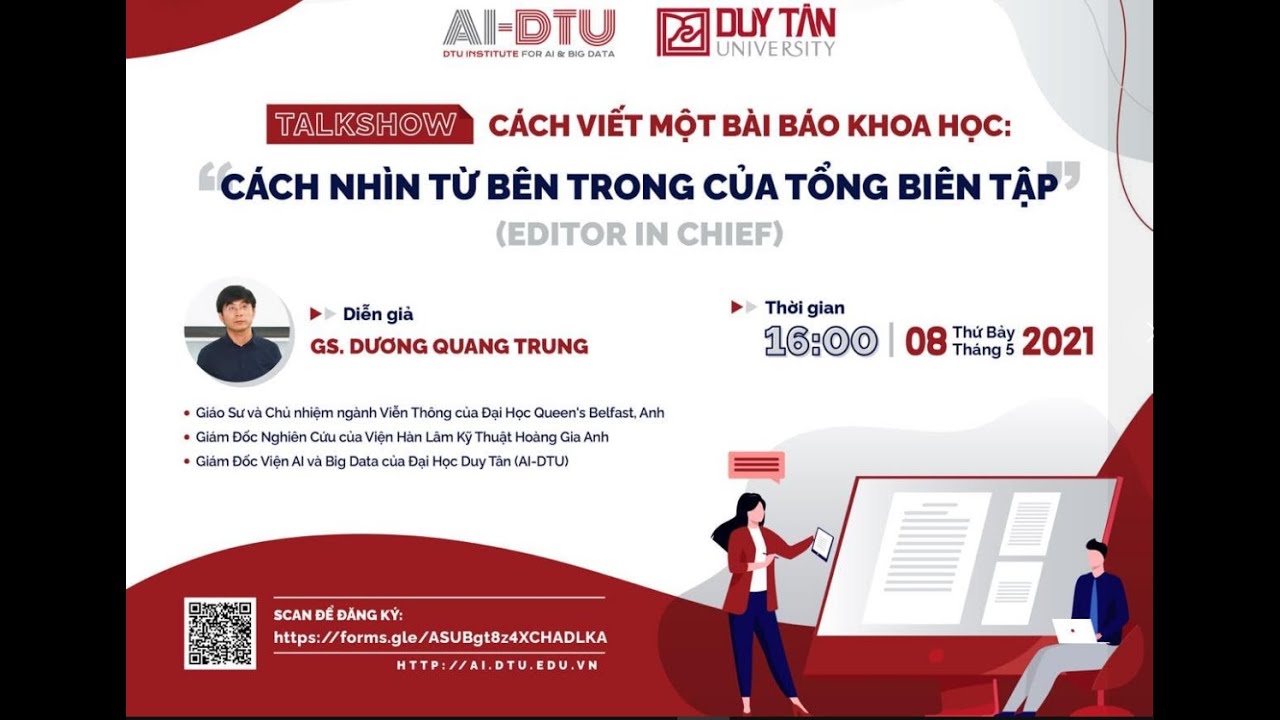 Cách viết một bài báo khoa học - GS. Dương Quang Trung | Cách nhìn từ bên trong của Tổng biên tập