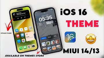 Miui 14 Best iOS 16 Theme 🔥 Dynamic Island & More Customise |  Available On MIUI THEME STORE 😍No Mtz