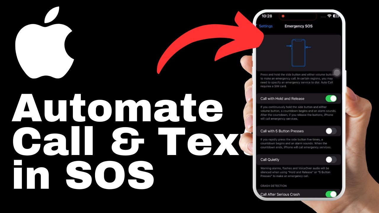 How to Automate Call or Text Message in Emergency SOS on iPhone 15
