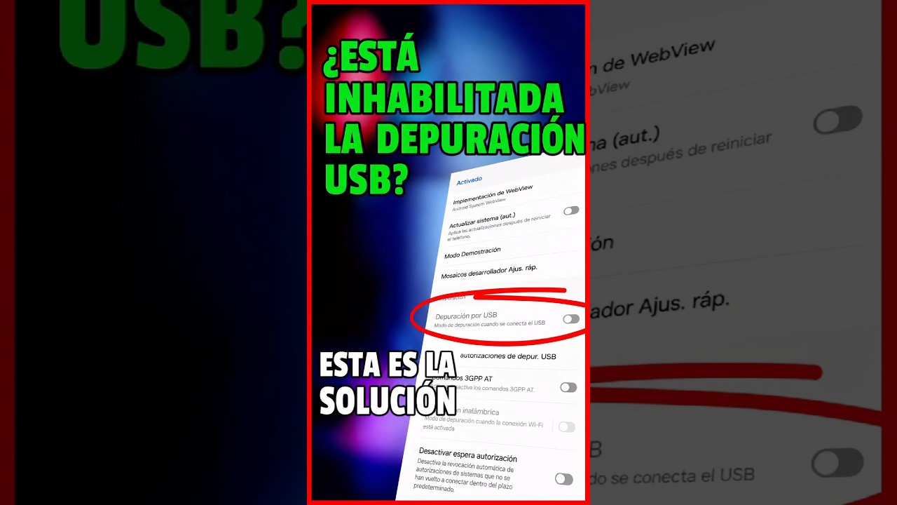 Como activar la depuración USB en celulares Samsung