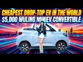 $5,000 Convertible! Wuling Hongguang MINIEV Cabrio – Cheapest Drop Top EV in the World