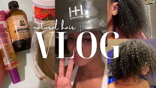 THE AZTEC CLAY MASK REVIVED MY CURLS | NATURAL HAIR | VLOG