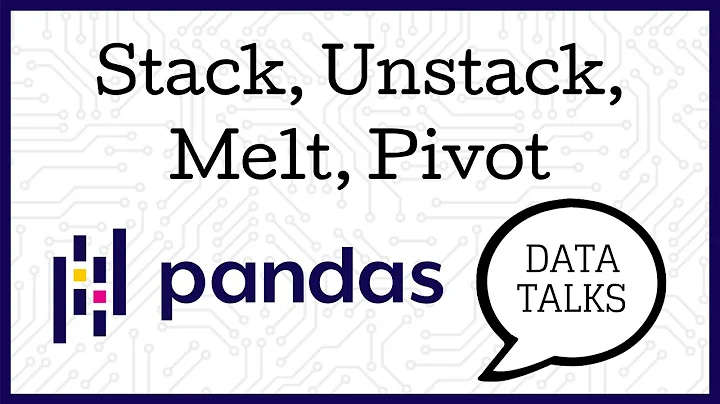 Stack, Unstack, Melt, Pivot - Pandas