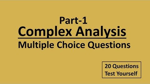 #complex_analysis #mcq #part_1 #polytechnic_trb_maths #pg_trb_maths