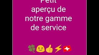 Petit Aperçu De Notre Gamme De Service