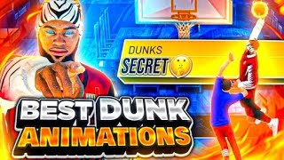 BEST DUNK ANIMATIONS ON NBA 2K22 NEVER GET BLOCKED AGAIN BEST FINISHING BADGES/SETTINGS NBA 2K22