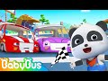 Race Car Song 🚓 | Learning Vehicles | Police Car Fire Truck | Nursery Rhymes | Kids Songs | BabyBus