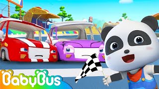Race Car Song 🚓 | Learning Vehicles | Police Car Fire Truck | Nursery Rhymes | Kids Songs | BabyBus