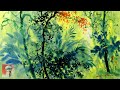 Wet on Wet Watercolor Technique | Trees Watercolor Painting Demo for Beginners by Shahanoor Mamun