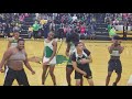 Memphis Central High School 2018 Senior Boys Cheerleaders at Basketball Homecoming