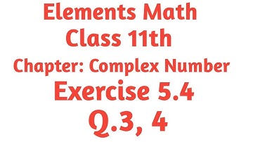 Class 11th math chapter 5 Exercise 5.4 Q.3, 4