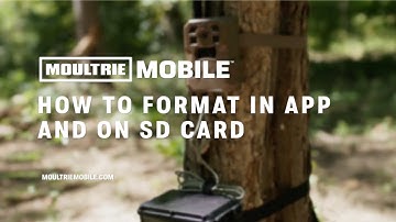How to Format SD Cards in App and On Your Moultrie Mobile Camera