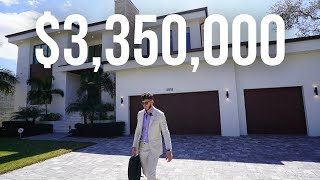 INSIDE A $3,350,000 ULTRA MODERN TAMPA, FL MANSION | Luxury Property Tour Tampa, FL