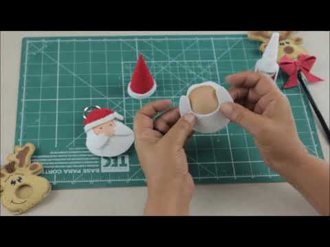 Chaveiro de natal - Passo a passo