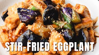 Stir-fried Japanese Eggplant | Vegan Japanese Eggplant | Chef JA Cooks